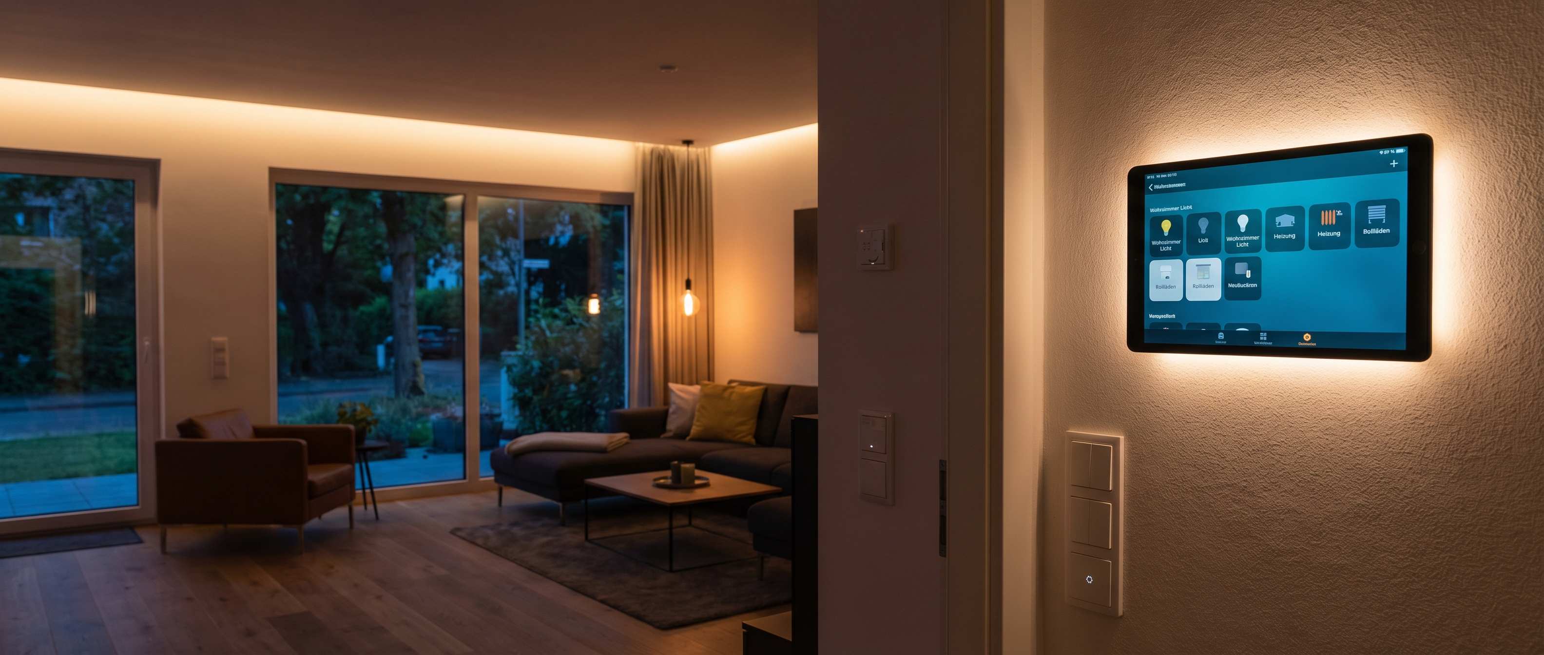 Smart Home Steuerung KNX in einem Wohnhaus in Köln