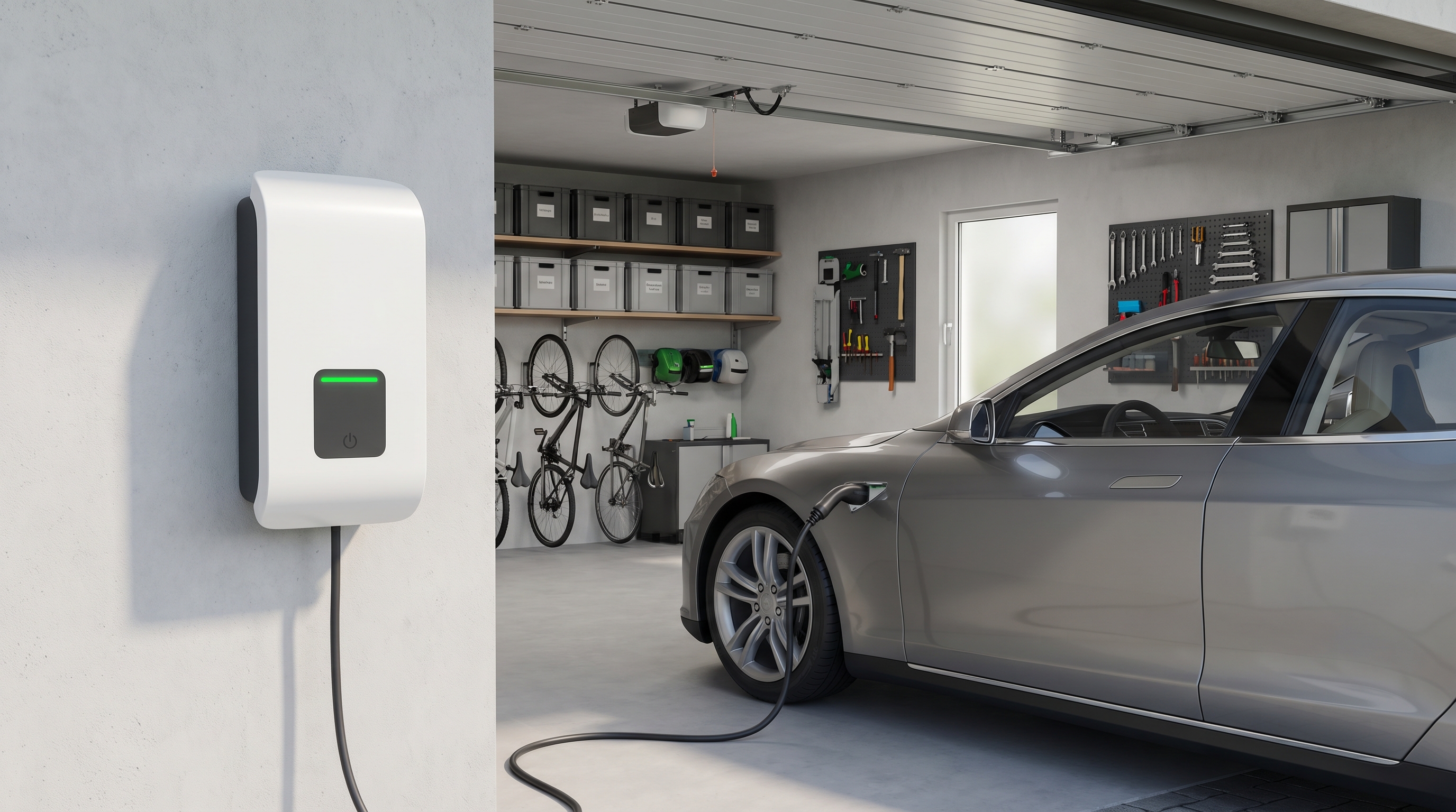 Wallbox-Installation in einer Garage
